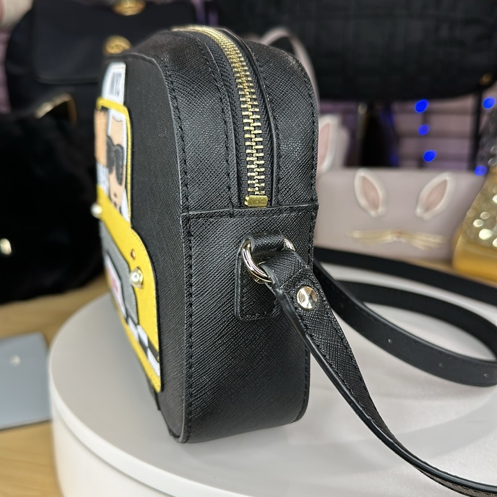 KARL LAGERFELD - Paris Maybelle Taxi NYC Black Crossbody Bag - Picture 8 of 16